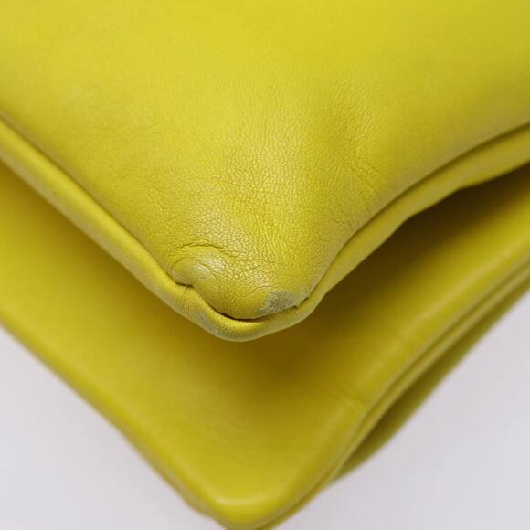 CELINE Trio Large Shoulder Bag Leather Yellow Gold - Picture 16 of 16